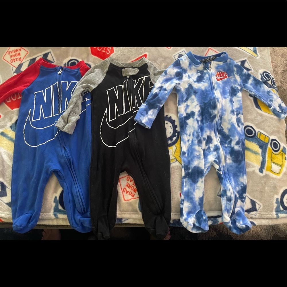 3 Month Boys Nike Footie Pajamas